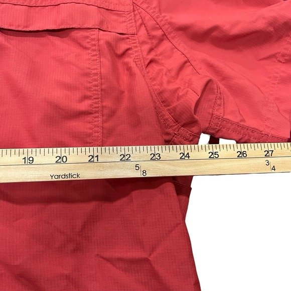 Duluth Trading Co XL Vented Shirt Red Short Sleeve Hiking Men's Button Down - Picture 4 of 5